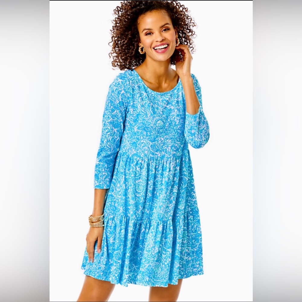 Lilly Pulitzer Blue Floral Dress